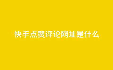 快手点赞评论网址是什么,qq空间访客 - 冰点卡盟 dyks流量 第1张