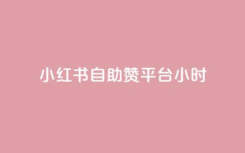 小红书自助赞平台24小时 - 24小时全天候自助赞平台	，小红书助力您的SEO优化~ 第1张